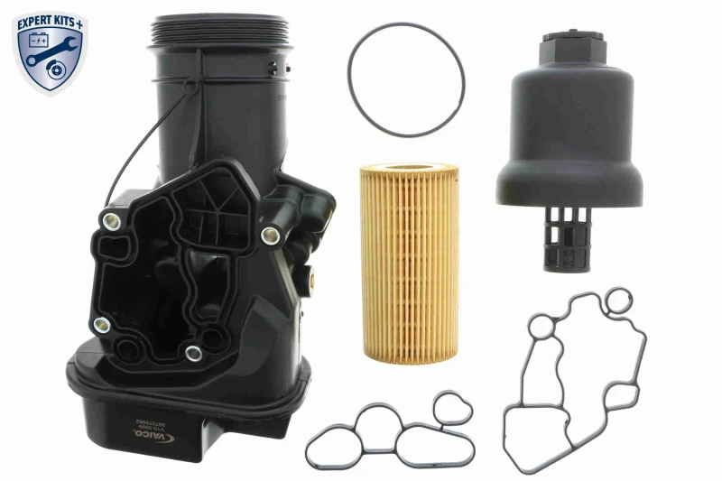 Image of VAICO V10-3699 Housing, oil filter Original VAICO Quality Housing,oil filter (590)