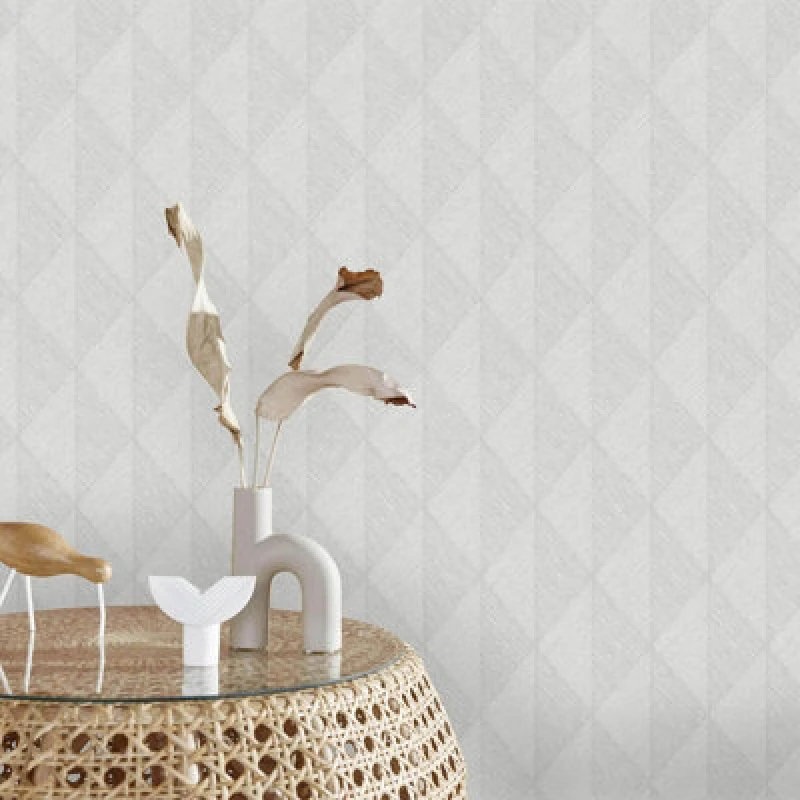 Image of Erismann Erismann Woven Whisper Light Grey Vinyl Wallpaper light grey