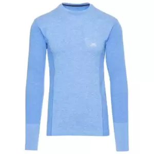 Image of Trespass Mens Timo Long Sleeve Active Top (XXS) (Bright Blue Marl)