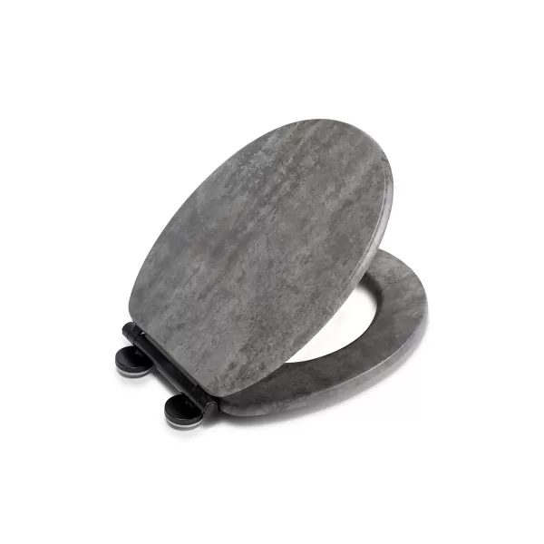 Image of Croydex Cumbrian Flexi-Fit Toilet Seat - Slate