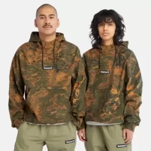 Image of Timberland All Gender Printed Lightweight Anorak In Brown Brown Product gender genderless, Size L