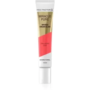 Image of Max Factor Miracle Pure cream blush shade 02 Sunlit Coral 15 ml