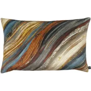 Image of Heartwood Velvet Cushion Peacock, Peacock / 40 x 60cm / Polyester Filled