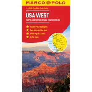 image of USA West Marco Polo Map by Marco Polo (Sheet map, folded, 2011)