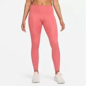 Image of Nike Dri-FIT Air Womens Mid-Rise 7/8 Leggings - Pink