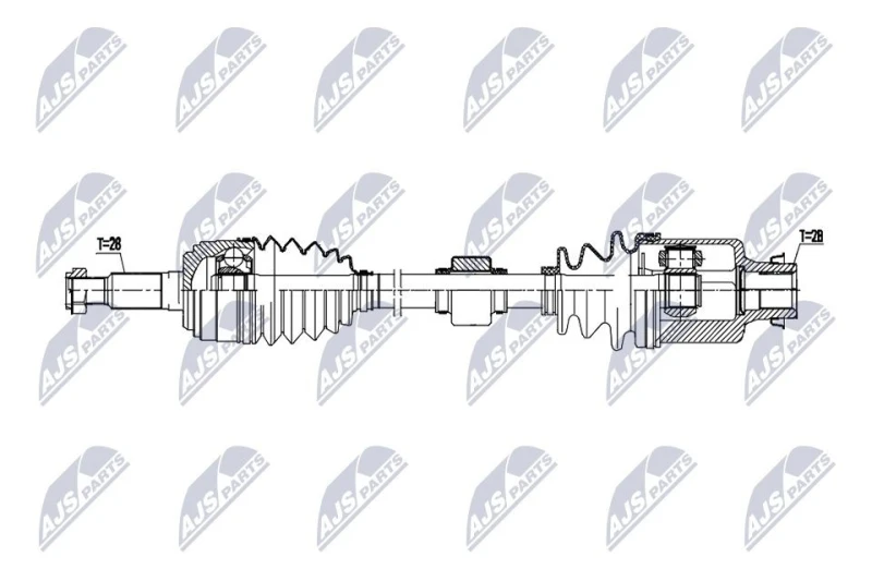 Image of NTY Drive shaft NTY NPW-MZ-122
