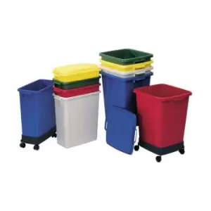 Image of Collecteur de dechets/ poubelles de tri 90 l H600xl485xP510 mm PE gris GRAF