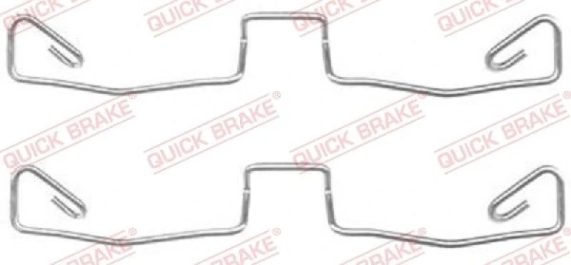 Image of QUICK BRAKE Brake pad fitting kit QUICK BRAKE 109-1633