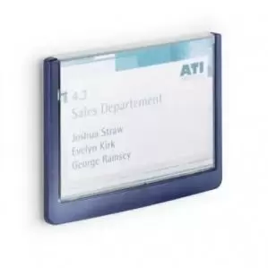 Image of Durable CLICK SIGN Door Plate 149x105.5mm Dark Blue