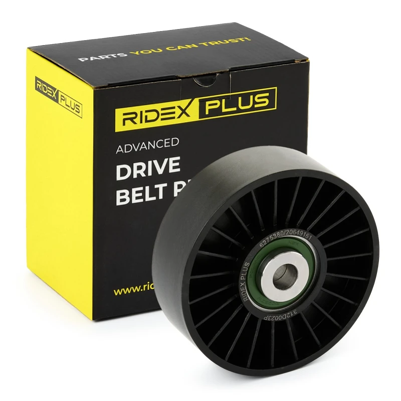 Image of RIDEX PLUS Deflection / guide pulley, V-ribbed belt RIDEX PLUS 312D0023P