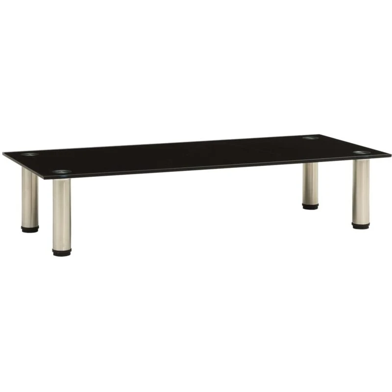 Image of VIDAXL TV Stand Black 80x35x17cm Tempered Glass Vidaxl 8720286056912