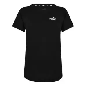 Puma Essentials Logo T Shirt Womens - Black