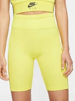 image of Nike NSW Air Bike Shorts - Yellow, Size S, Women