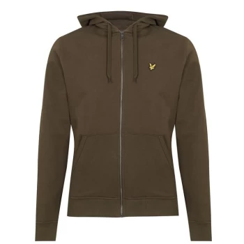 image of Lyle and Scott & Scott Zip Through Hoodie - Olive W485