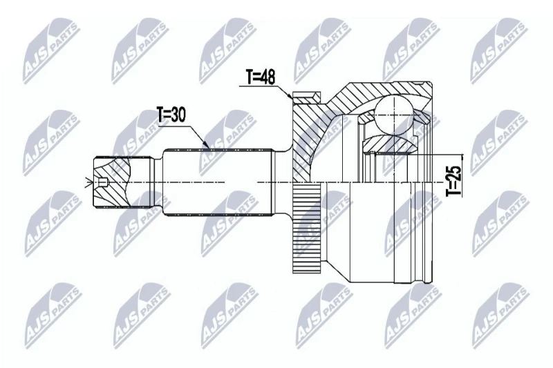 Image of NTY CV joint kit NTY NPZ-HY-558