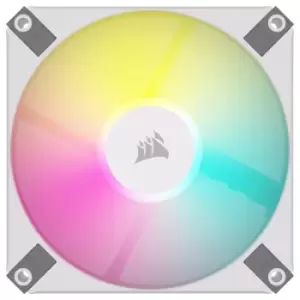 Image of CORSAIR iCUE AF120 RGB SLIM 120mm PWM Fluid Dynamic Bearing Fan Single Pack - White