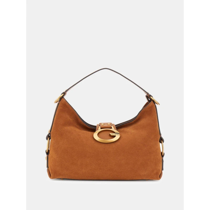Image of Guess Womens Camden Hobo Bag Cognac female One Size