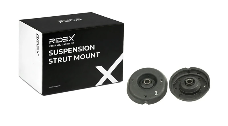 Image of RIDEX 1180S0893 Top strut mount Front Axle, without ball bearing Suspension Strut Support Bearing (1180)