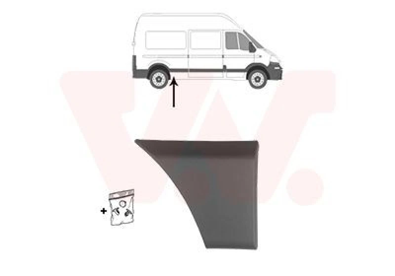 Image of VAN WEZEL Trim / Protective Strip, sidewall VAN WEZEL 4388426