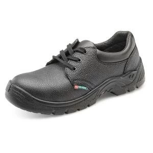 Image of Click Footwear Double Density Economy Shoe S1 PU Leather Size 13 Black