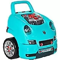 Image of HOMCOM Kids Engine Workshop 3-5 years Teal green 350-128