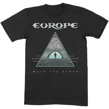 Image of Europe - Walk The Earth Unisex Large T-Shirt - Black
