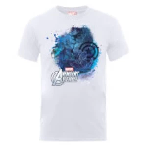 Image of Marvel Avengers Assemble Captain America Montage T-Shirt - White - L