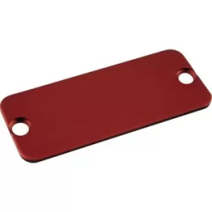 image of Hammond Electronics 1455JALRD-10 End cover (L x W) 78mm x 27mm Aluminium Red 10 pc(s)