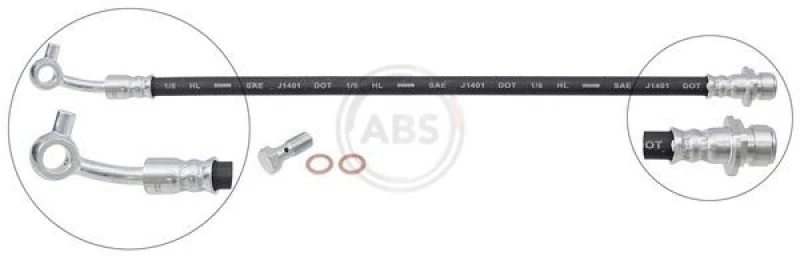 Image of A.B.S. Brake hose A.B.S. SL 1052