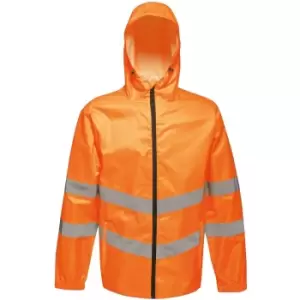 Image of Regatta Mens Hi Vis Pro Packable Waterproof Workwear Jacket L - Chest 41-42' (104-106.5cm)