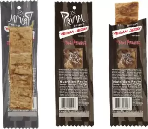 Image of Primal Meatless Vegan Jerky - Thai Peanut Seitan - 28g x 24