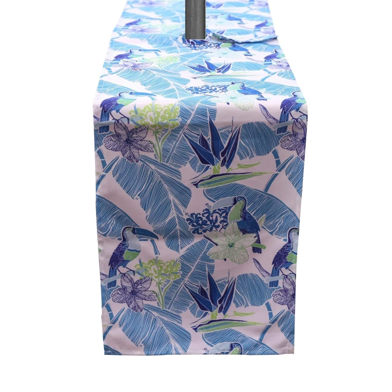 Image of Luxury Living Toucan Water Repellant Table Runner Teal