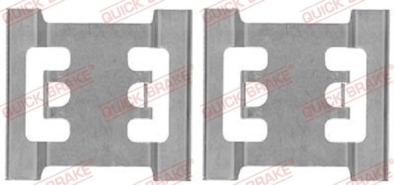 Image of QUICK BRAKE Brake pad fitting kit QUICK BRAKE 109-1688