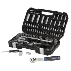 Image of Draper HI-TORQ&amp;#174; Metric Socket Set, 1/4" & 1/2" Sq. Dr. (108 Piece)
