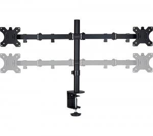 image of PROPER P-DMBLDT07B-1 Dual Arm Full Motion 19-32" Monitor Desk Mount