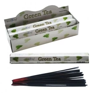 image of Green Tea (Pack Of 6) Stamford Hex Incense Sticks