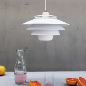 Image of Dyberg Larsen Ejka Dome Pendant Ceiling Light Matt White