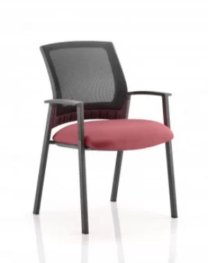 Image of Metro Visitor Chair Bespoke Colour Seat Ginseng Chilli