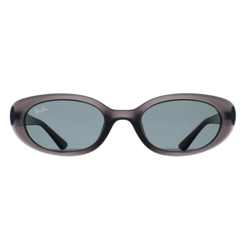 Image of Ray-Ban Womens Oval Transparent Grey Dark Grey RB4441D Grey Female One Size