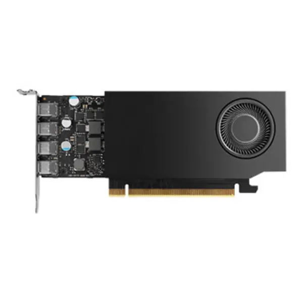 Image of Pny PNY RTXA1000 Professional Graphics Card 8GB DDR6 4 miniDP 1.4 (4x DP adapters) 2304 CUDA Cores Low Profile (Bracket Included) Retail VCNRTXA1000-P