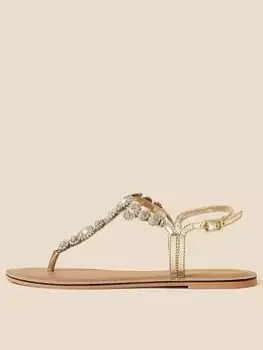 Image of Accessorize Rome Sparkle Sandals - Multi, Size 38, Women