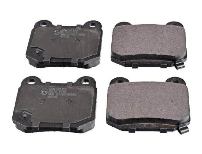 Image of Blue PRINT ADN142120 Brake pad set Rear Axle, with acoustic wear warning, with anti-squeak plate Brake Pad Set,disc brake (402)