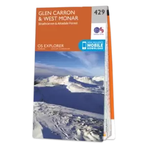 Image of Map of Glen Carron & West Monar