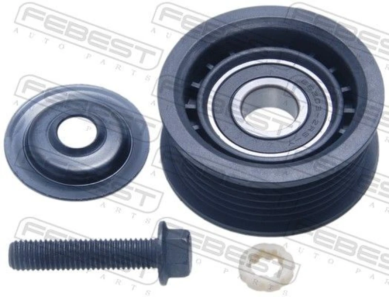 Image of FEBEST 2287-SPO Tensioner Pulley Tensioner Pulley,v-ribbed belt (310)
