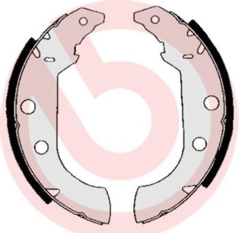 Image of BREMBO Brake Shoe Set BREMBO S 61 517