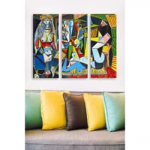 Image of MDF0073 Multicolor Decorative MDF Painting (3 Pieces)