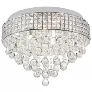 Zumalinelighting - Zumaline Capri Ceiling Light, Chrome, 6x G9