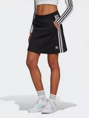 image of adidas Originals Adicolor Classics Tricot Skirt, Black, Size 10, Women