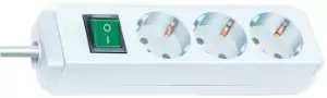 Image of Brennenstuhl 1152320400 power extension 3m 3 AC outlet(s) White