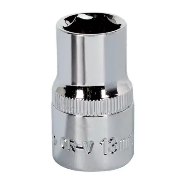 image of Genuine SEALEY SP1213 WallDrive&#174; Socket 13mm 1/2Sq Drive Fully Polished